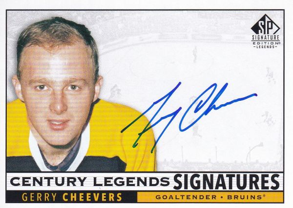 AUTO karta GERRY CHEEVERS 20-21 SP Signature Legends Century Legends Signatures číslo CL-GC